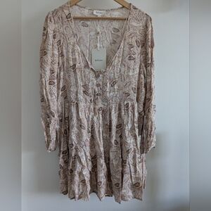 Bohme Cream Paisley Women's Dress